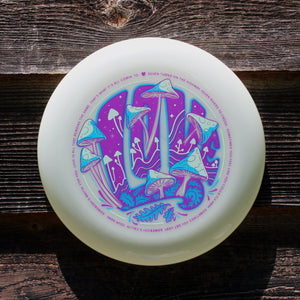 Seven Turns frisbee. Psychedelic artwork.