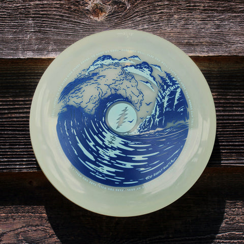 BROKEDOWN RIP ROBERT HUNTER Poster Art Frisbee 175gm glow / grateful dead