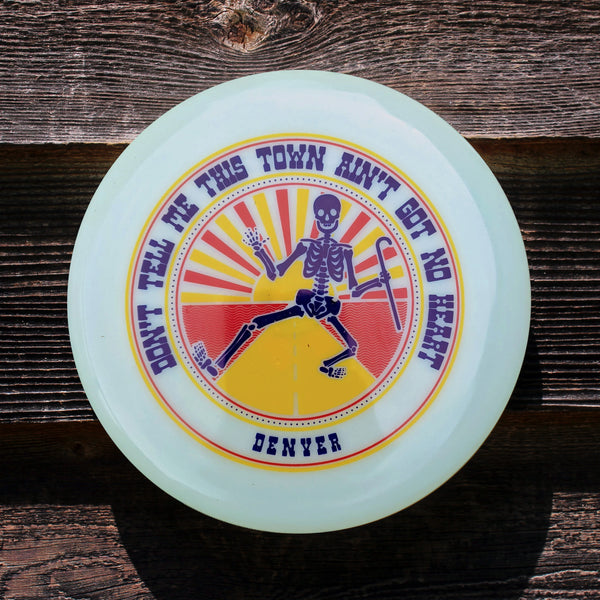 SHAKEDOWN DENVER Poster Art Frisbee 175gm glow / grateful dead