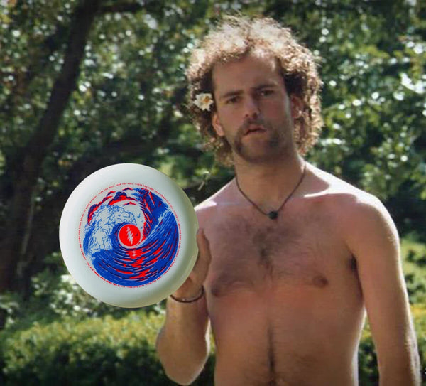 BROKEDOWN RIP ROBERT HUNTER Poster Art Frisbee 175gm glow / grateful dead