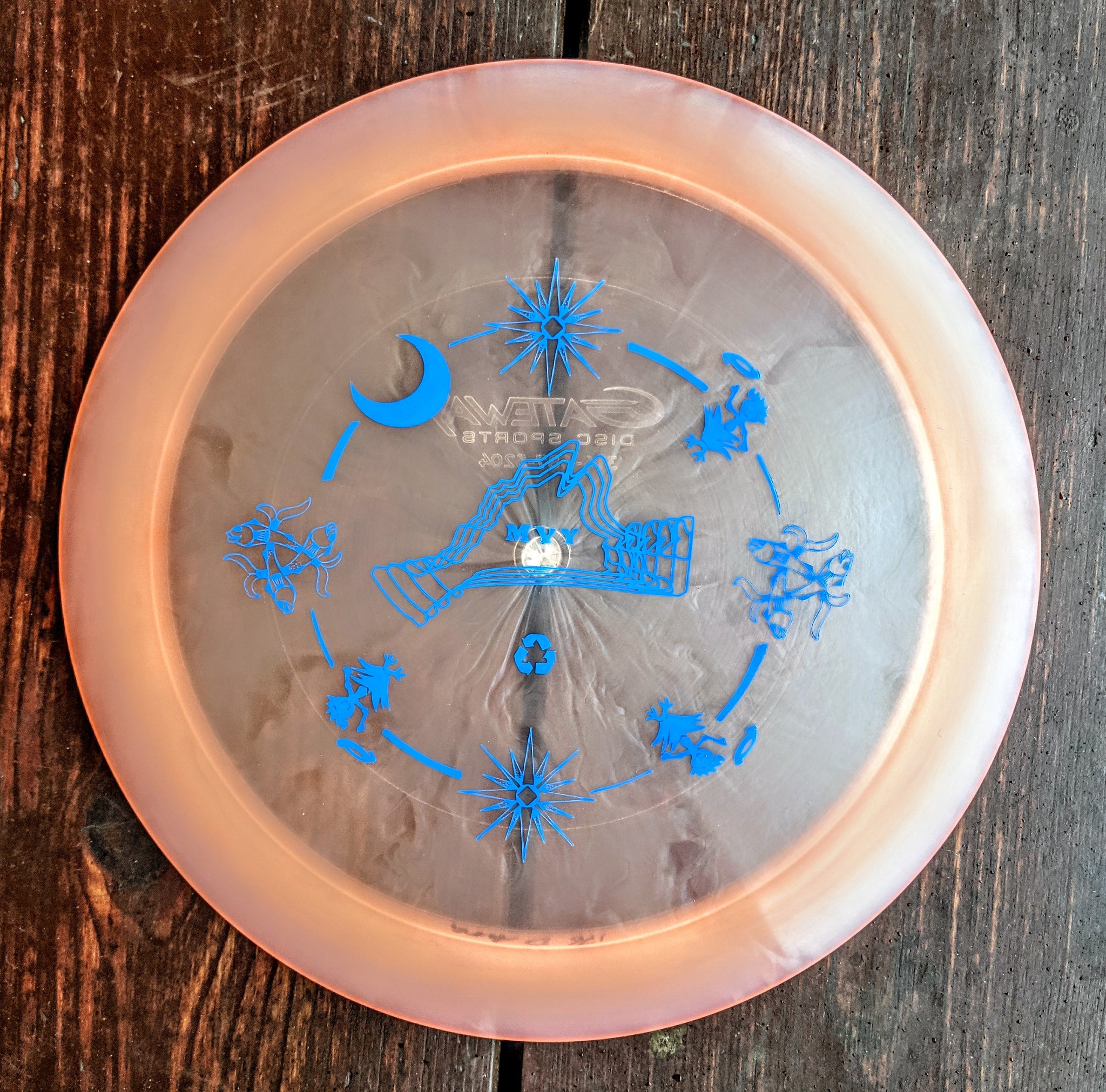 Funn & Frolic x Gateway MARTHA'S VINEYARD 175gm Aura - Diamond 175gm Disc Golf Driver