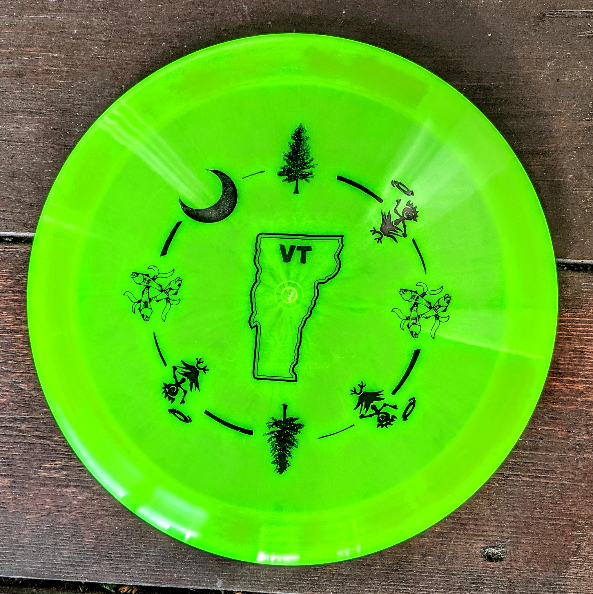 Funn & Frolic x Gateway STATE OF VERMONT 175gm Spear Diamond Disc Golf Driver