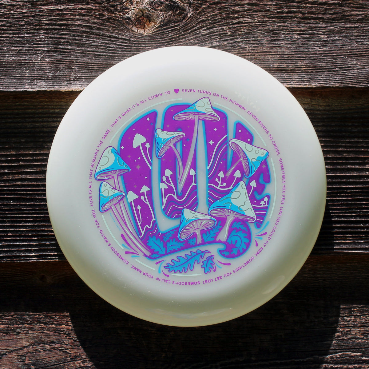 TELLURIDE SHAKEDOWN Poster Art Frisbee 175gm / Glow / Grateful Dead